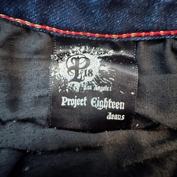 PROJECT 18 Los Angeles Vintage Skinny Blue Wash 👖 Jeans - Picture 12 of 13